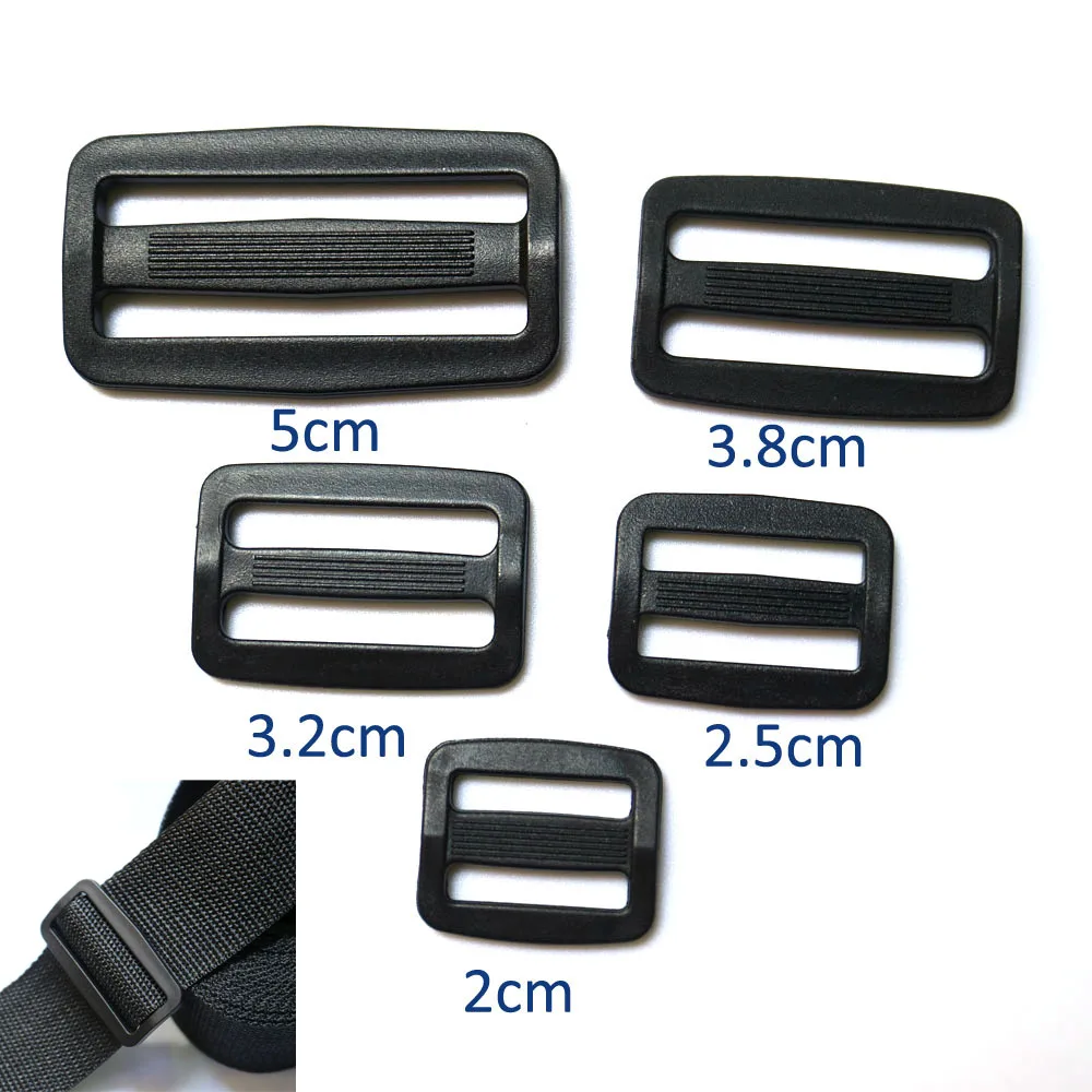 

5pcs/lot 2cm to 5cm black strong Webbing Detach Buckle for Outdoor Sports Bags Luggage travel Buckle accessories for backpack