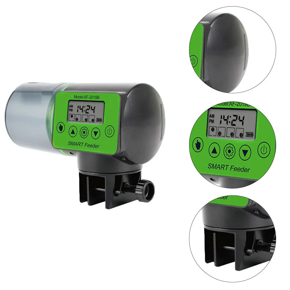 Cool Automatic Fish Feeder Digital Fish Tank Aquarium Electrical Plastic Timer Feeder Food Feeding Dispenser Tool Fish Feeder