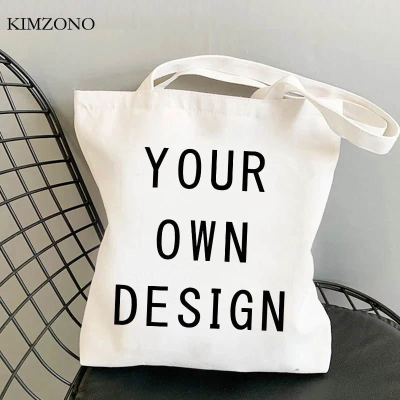 Customize Your Like Photo or Logo Your OWN Design Shopping Bag Diy Eco Recycle Bag Shopper Handbag Bolsa Sacola Ecologicas