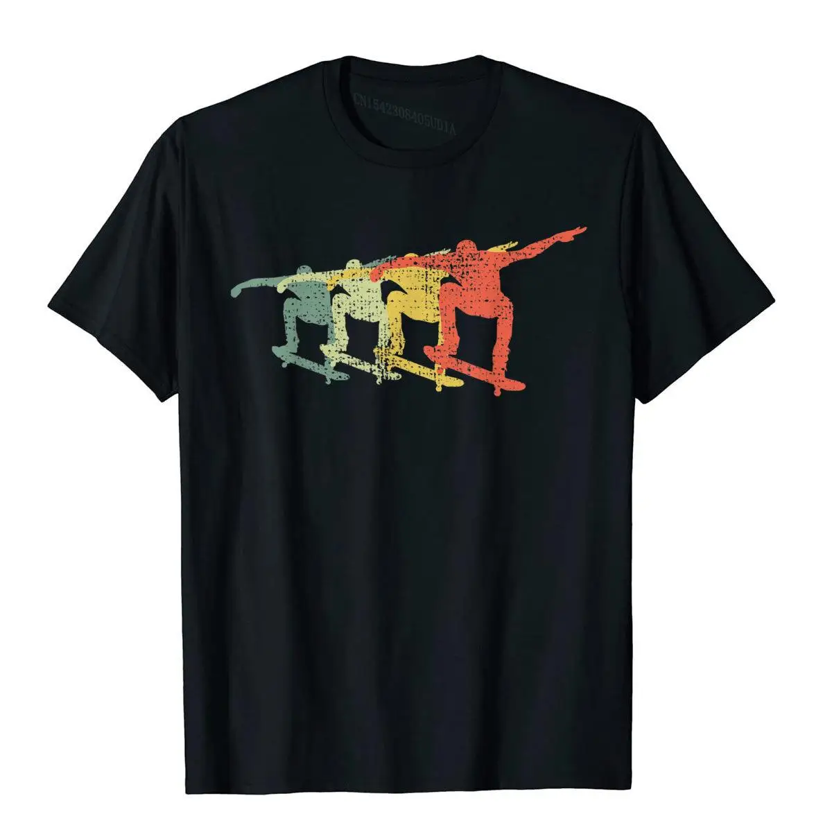 Skateboard Skateboarder Kickflip Ollie Gift T-Shirt Printed On T Shirts For Boys Cotton Tops Shirts Summer Slim Fit