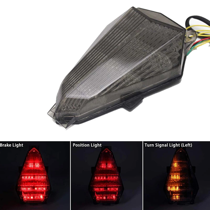 Rear Tail Light Integrated LED Turn Signals Taillight For Yamaha YZF R6 2006-2013 2007 2008 2009 2010 2011 2012