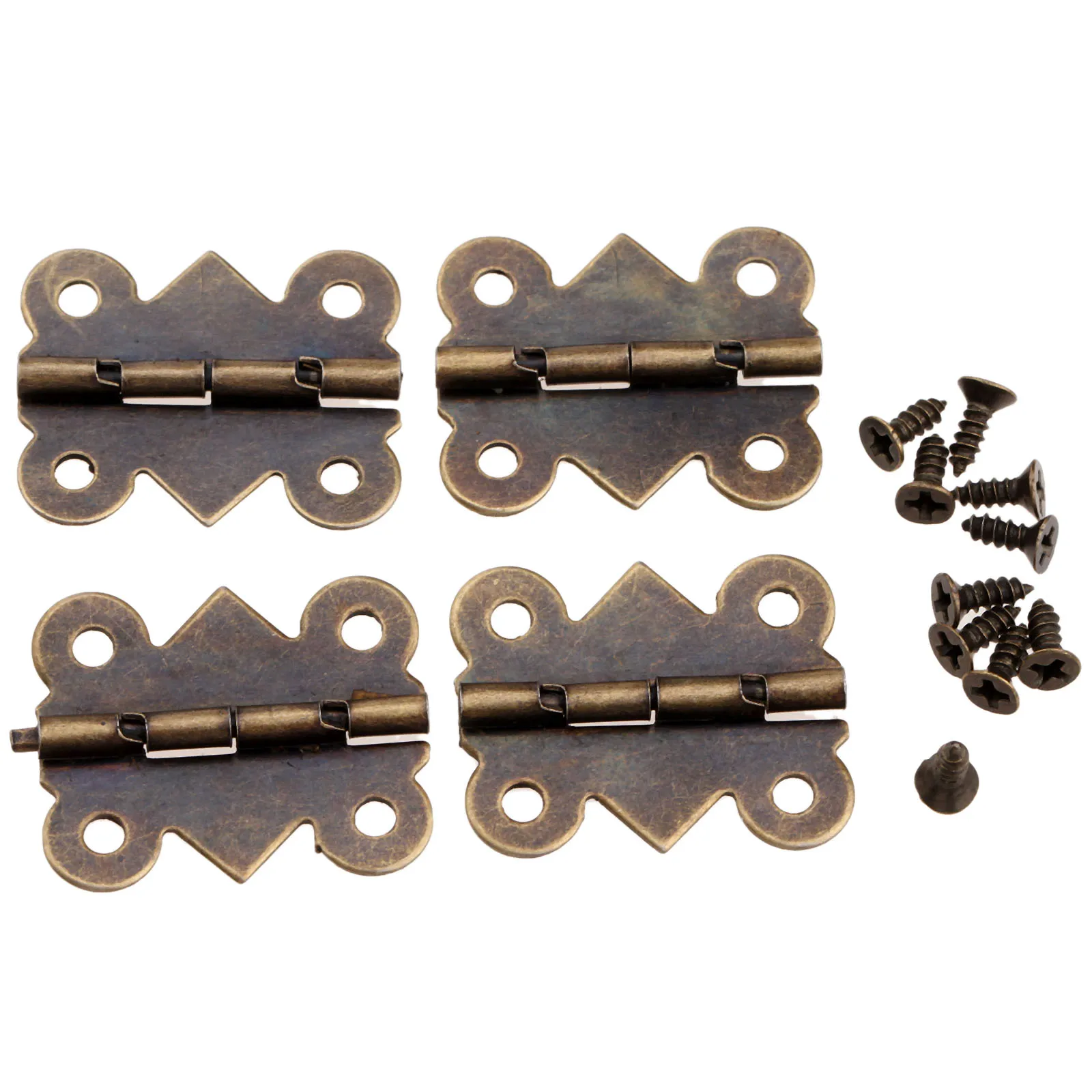 4pcs 25*20mm Cabinet Hinges Furniture Accessories Jewelry Box Hinge  Fittings for Furniture