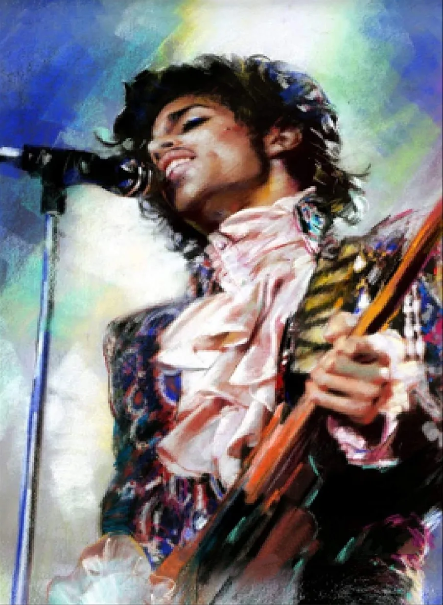 

JMINE Div 5D Singers Prince Rogers-Nelson Guitar Music Full Diamond Painting kits art Portrait 3D paint by diamonds