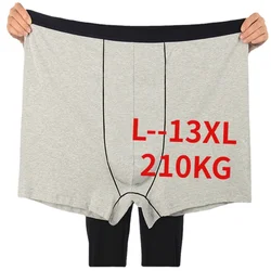 Cuecas boxer de algodão masculino, cuecas masculinas, cuecas soltas, roupas íntimas curtas, plus size, 12XL, 11XL