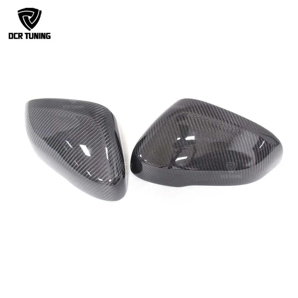 For Volvo V40 V60 S60 2012 2013 2014 2015 2016 2017 Carbon Mirror Cover Replacement Style Carbon Fiber Rear View Mirror cover