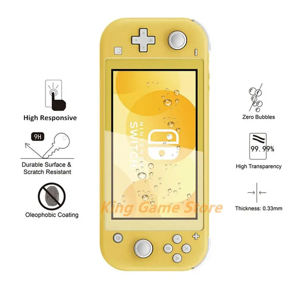 1 комплект для Nintendo Switch lite 9H, закаленная пленка для домашних животных, защитная пленка для экрана, защитная пленка для домашних животных, аксессуары для Switch Lite NS