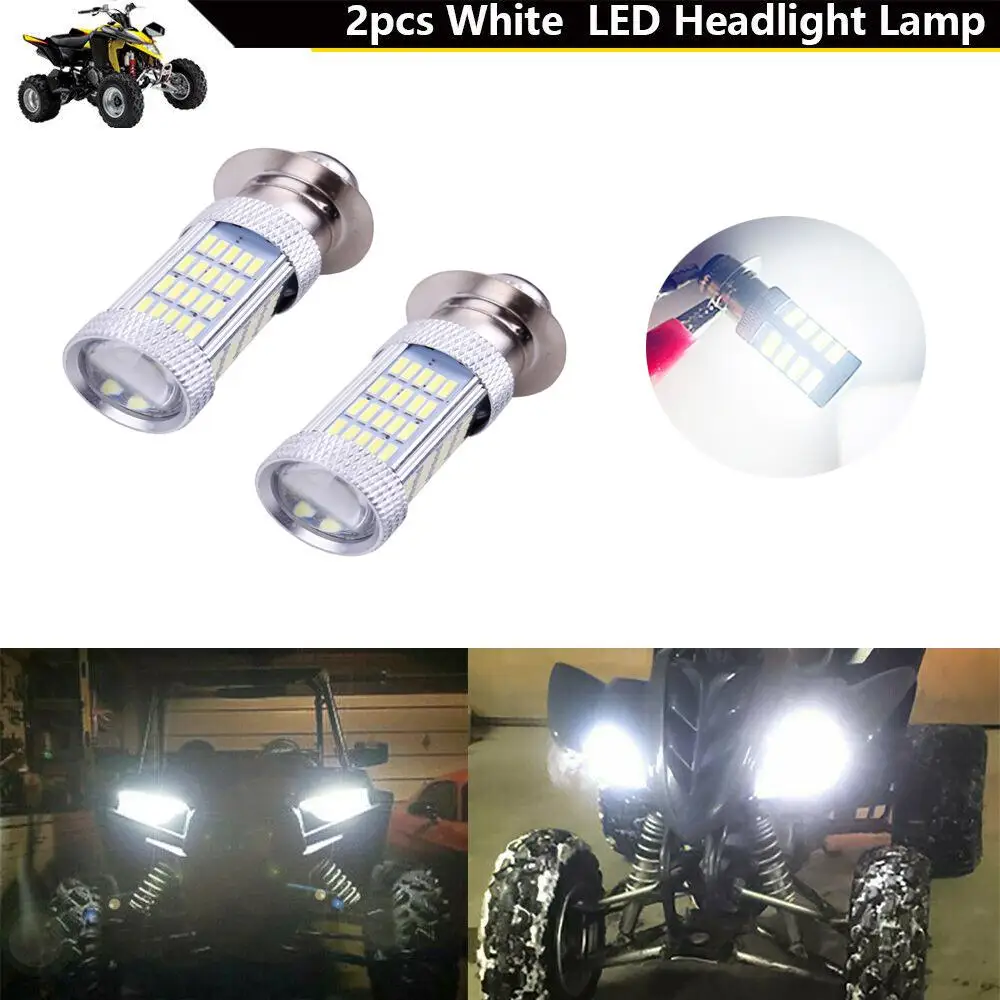 2x H6 H6M LED Headlight Lamp For Suzuki LTZ 400 Z400 QUADSPORT 2003 2004 2005 2006 2007 2008