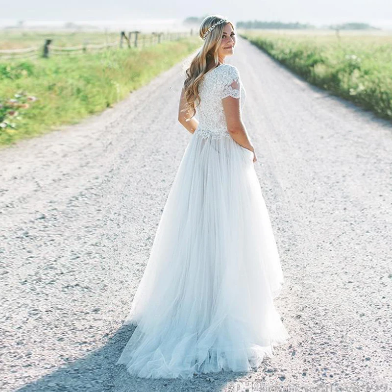 Vestido boho Wedding dress lange jurken robe longue Robe De Soiree simple robe de soiree bride to be платье lace