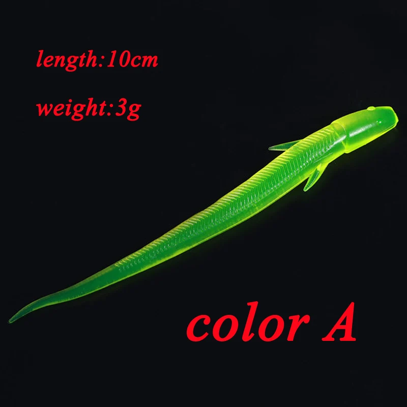 

1pcs/lot soft lure bait Simulated Loach Jighead Swimbait Wobblers Artificial Tackle Silicone Worm Carp Jig Fishing 11cm 3g