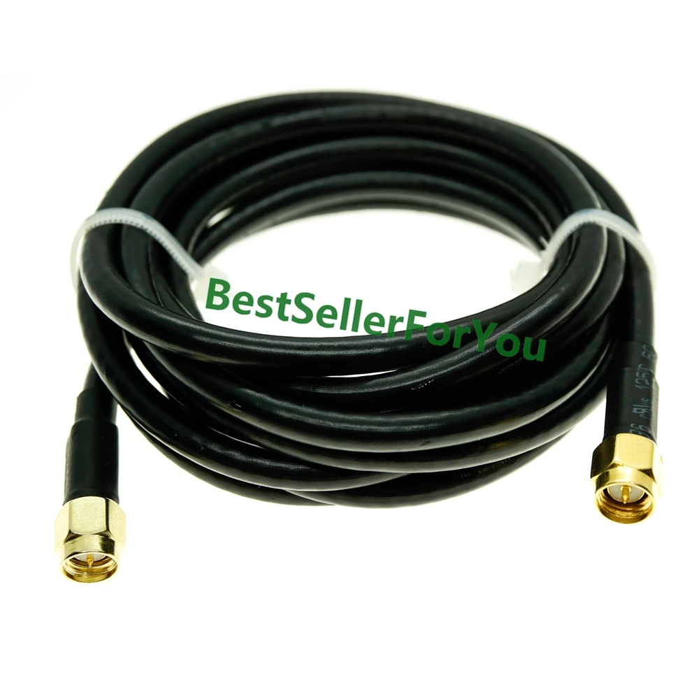 

Extension Cable RG58 SMA Male to SMA male plug connector lot WiFi Antenna Jumper crimp jumper pigtail