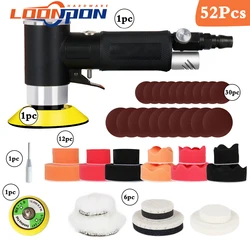 NEUE Air Sander Mini Pneumatische Schleifen Maschine Set 2 zoll 3 zoll Polieren Pad Polieren Pad Kit Für Auto Polierer