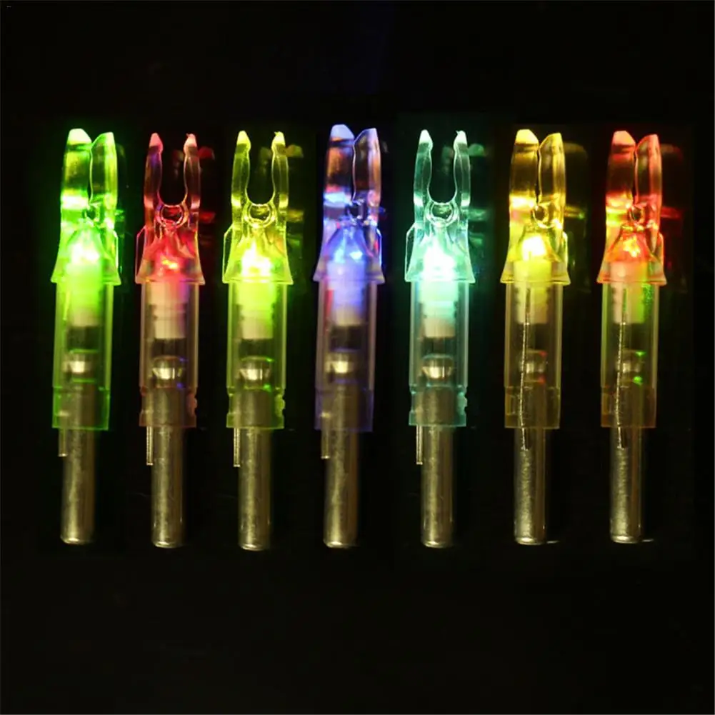 12pcs Archery Arrow LED Lighted Nocks 6.2mm/0.246inch Automatic Knocks Tail For Compound Recurve Bows/Longbow Arrow Shafts