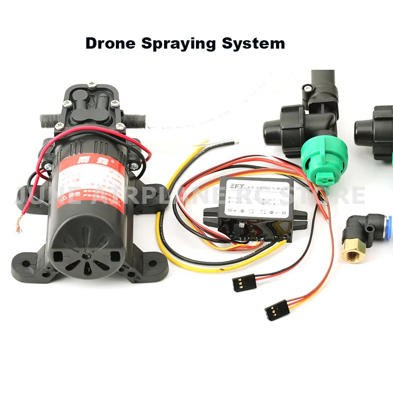 DIY Agricultural drone spray system high-pressure nozzle,Water pump,Buck module,Pump governor, Adapter, Water pipes for 5L/10L/1