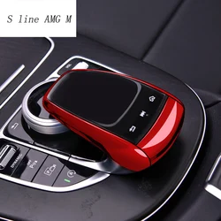 For Mercedes Benz C E G GLS Class W205 W213 GLC X253 Car Center Control Mouse Knob Protector Film Cover Sticker Auto Accessories