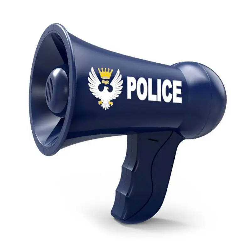 Megaphone for Kids Pretend Police Props for Kids Children Police Siren Toys Voice Changer Police Officer Toys