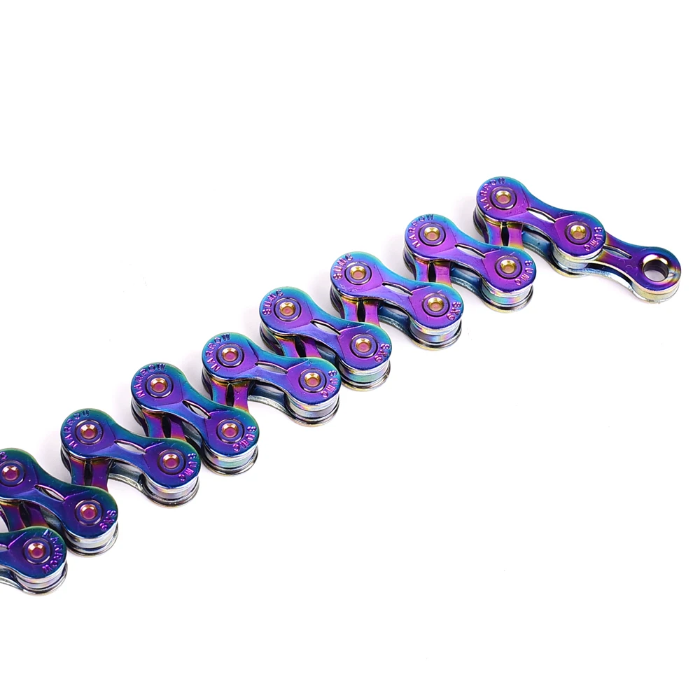 SUMC Colorful MTB Road Bike 8/9/10/11/12 Speed Chain  8 9 10 11 12s Semi Hollow Bicycle Chain For Shimano SRAM Campagnolo