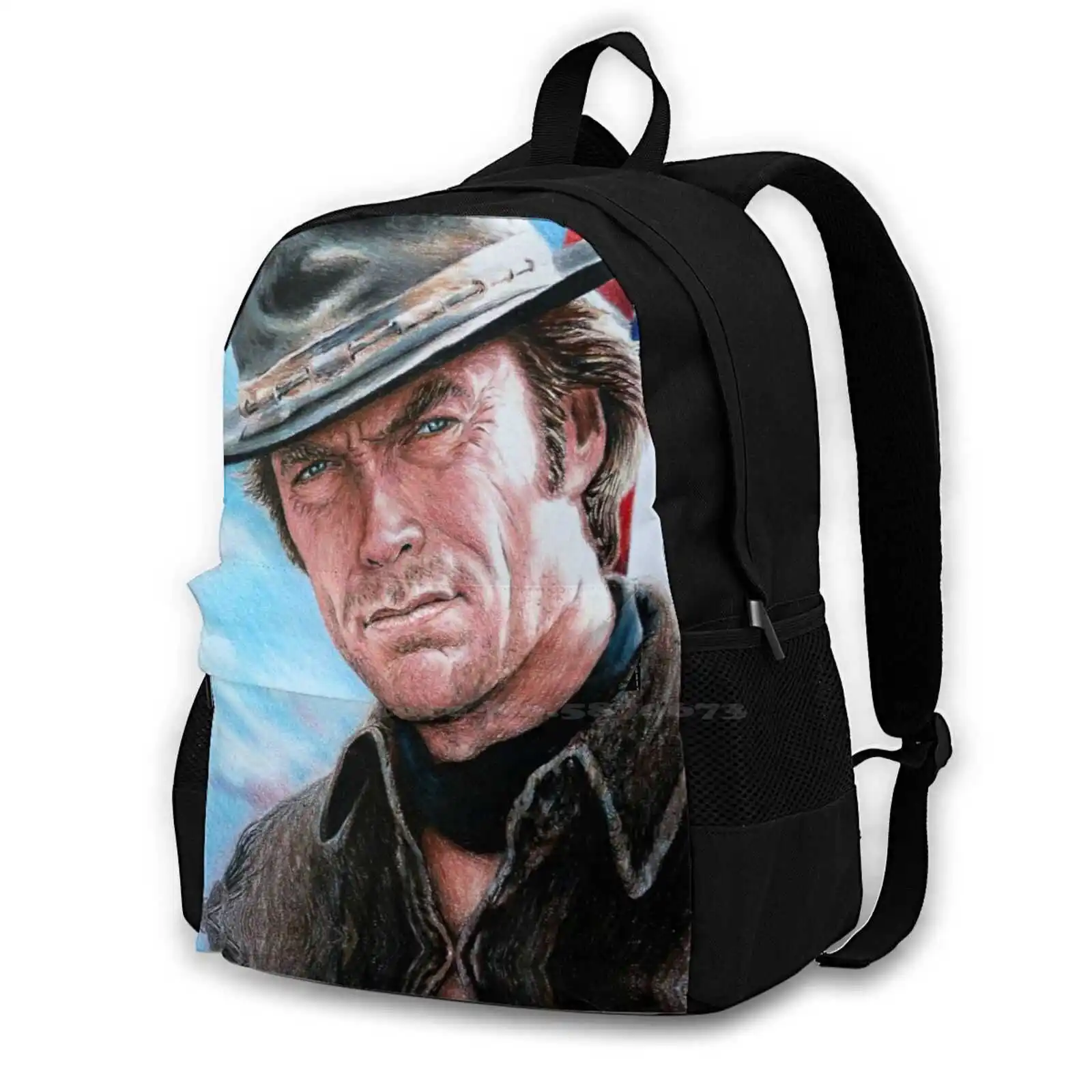 Clint Eastwood American Icon School Bags For Teenage Girls Laptop Travel Bags Clint Eastwood American Icon Movies Actors