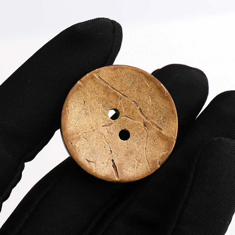 10 Pcs Wooden Buttons Natural Coconut Buttons for Clothing Decorative Suitable Windbreaker Sewing Every Texture Is Unique