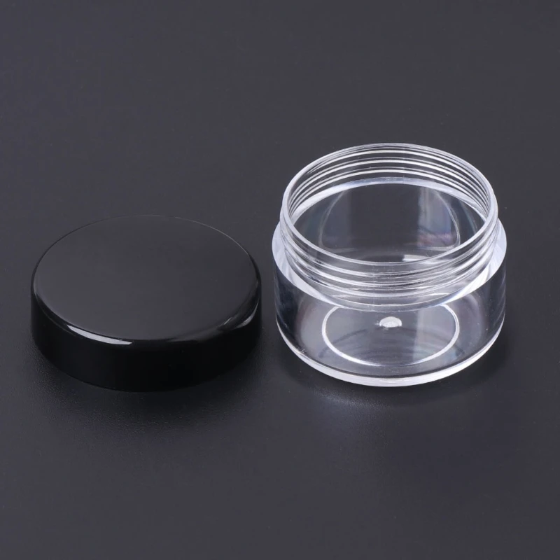 Makeup Jar Mini Sample Bottle Travel Cosmetic Pot Face Cream Container Nail Box U2JD