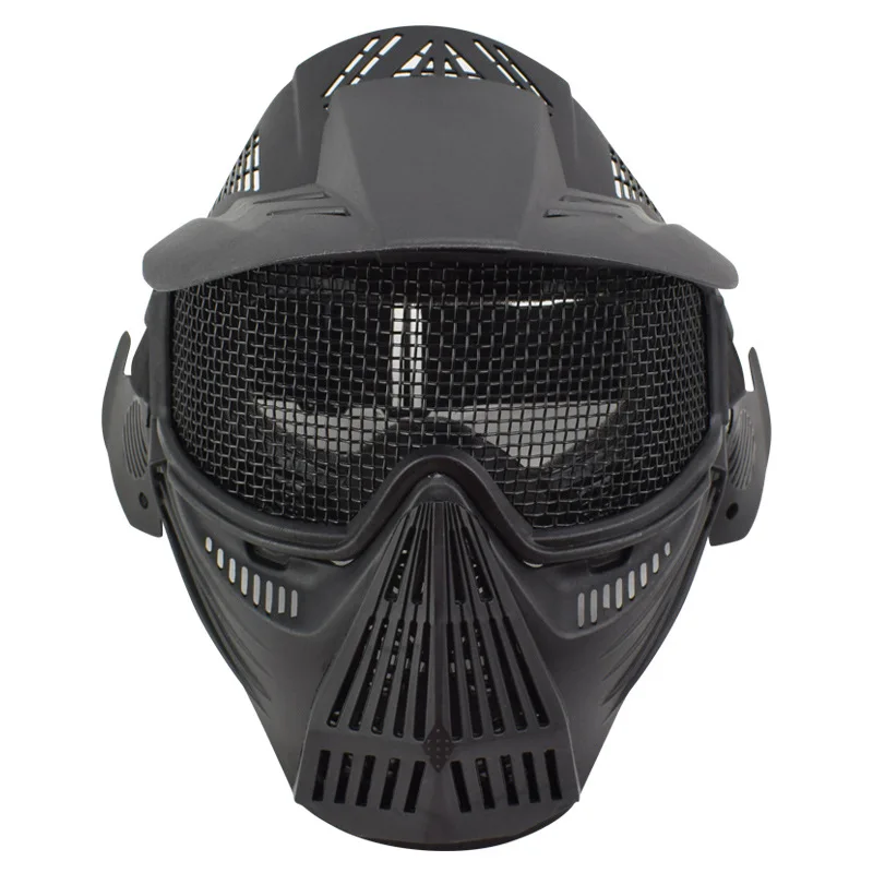 Paintball Tactical Skull Full Face Mask With Goggles Metal Mesh Wargame Shooting Hunting Accessories Military Army Airosft Masks