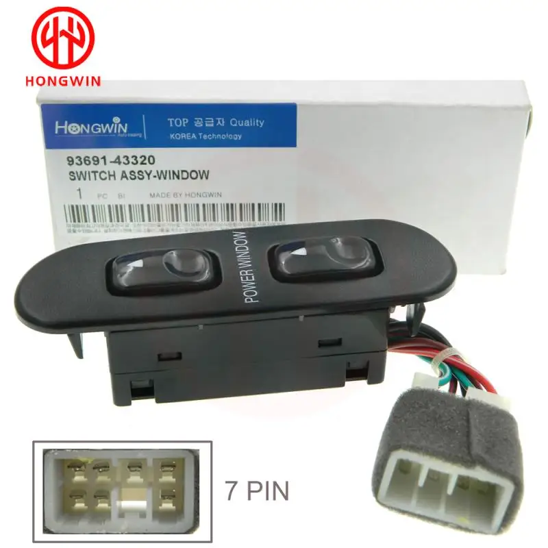 93691-43320 9369143320 New Window Main Control Switch For Hyundai H-100 Van 1993-2004 Kia motor