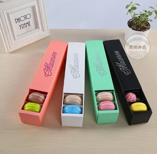 

6 Colors Macaron packaging wedding candy favors gift Laser Paper boxes 6 grids Chocolates Box/cookie box