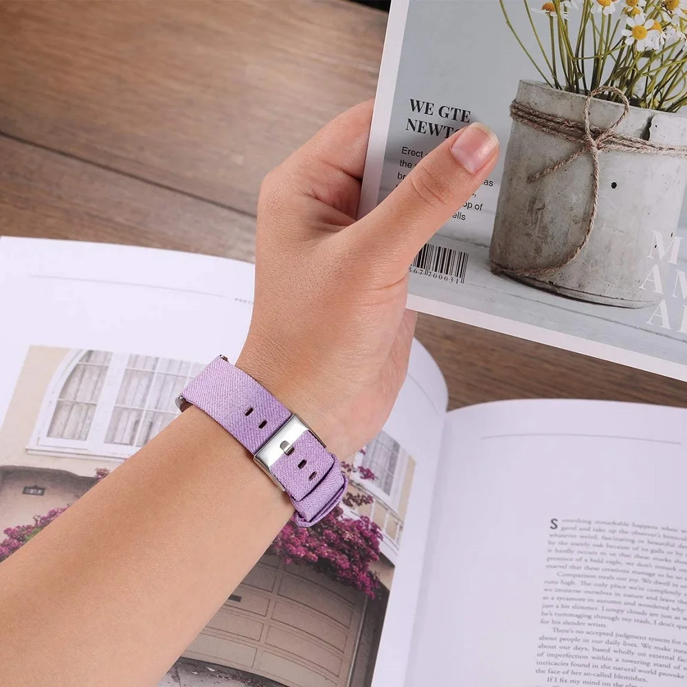 YAYUUผ้าใบทอสำหรับFitbit Charge 4 / Charge 3 / Charge 3 SE Band Soft Breathableผ้าสายรัดข้อมือ