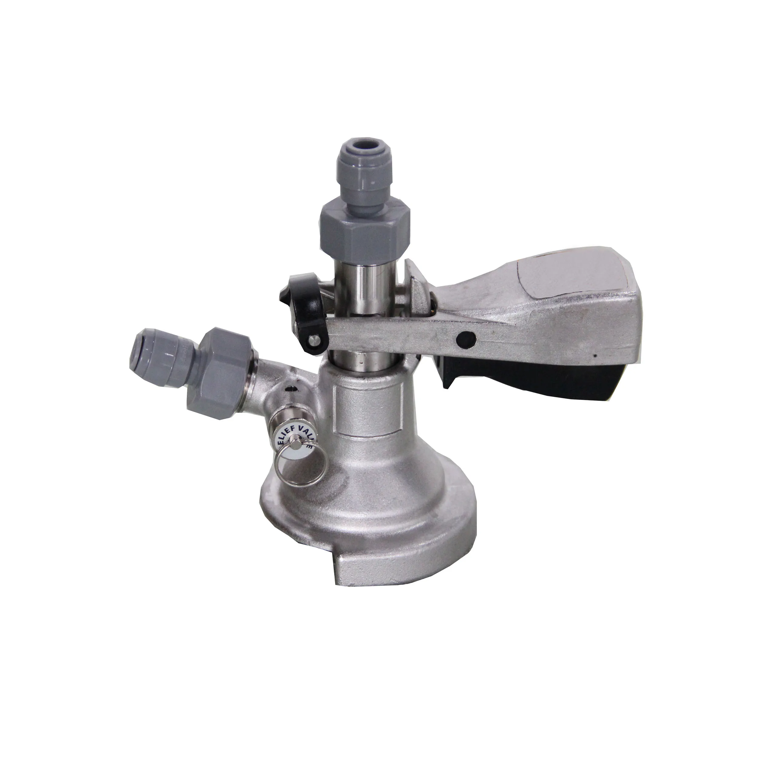 KegLand A-Type Keg Coupler S.S (with Pressure Relief Valve; 2X Duotight KL06903)