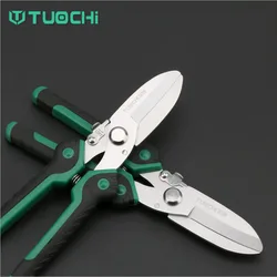 Metal Sheet Cutting Scissor Serrated Multi-purpose Industrial Scissors Tin Snips Aluminum Steel Cutter Shears Hand Tools