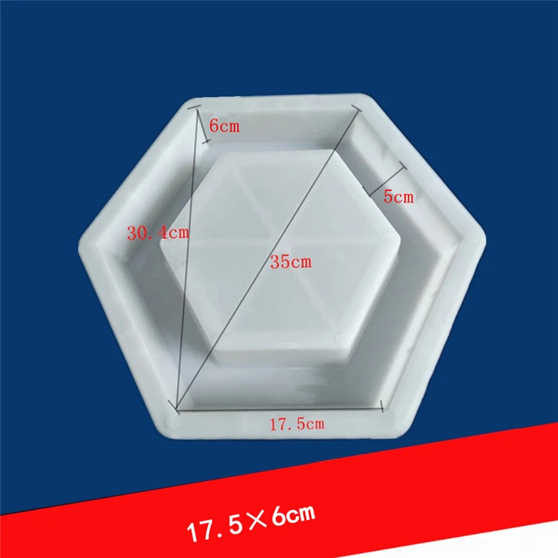 Imagem -02 - Hexagon Hole Forma Concreto Plástico Tijolo Mold Faça Você Mesmo Caminho Maker Pavimentação Passarela Pavimento Jardim Moldes 175x6 Centímetros