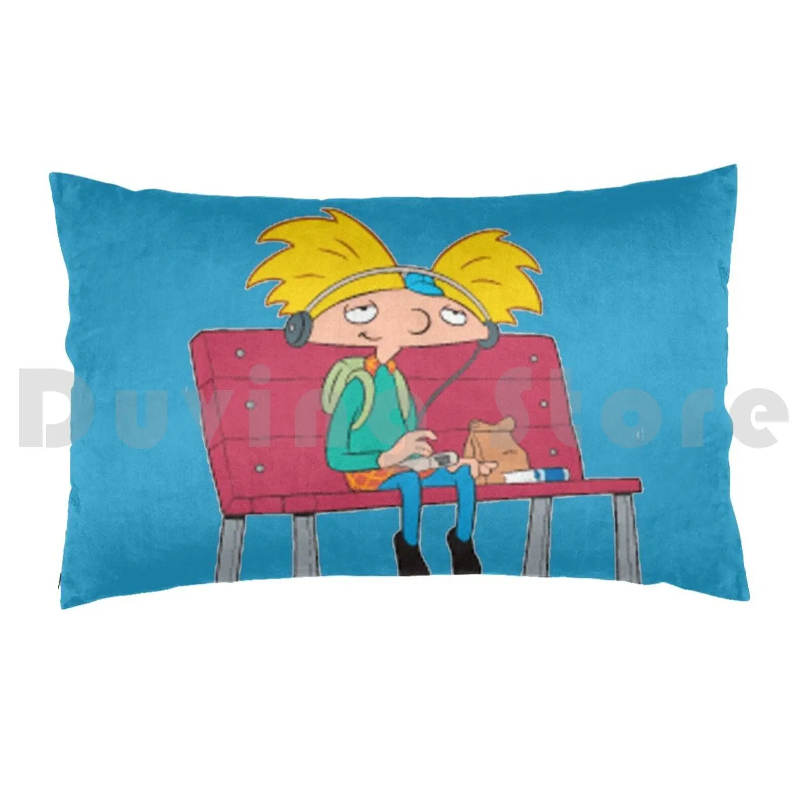 Arnold-HeyPillow case Arnold Vintage Cartoons Arnold Gerald Helga Sunset Arms Phil Gertrude