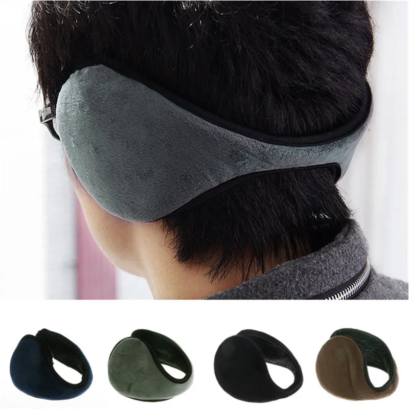 KLV Earmuff Apparel Accessories Unisex Earmuff Winter Ear Muff Wrap Band Ear Warmer Earlap Gift Black/Coffee/Gray/Navy Blue