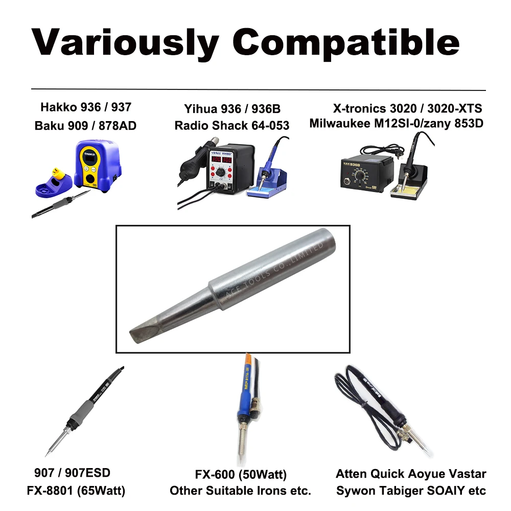 5 قطعة طرف مكواة لحام 900M-T-3.2D إزميل 3.2 مللي متر ل Hakko 936 907 ميلووكي M12SI-0 راديو شاك 64-053 Yihua 936 X-ترونيكس 3020 بت