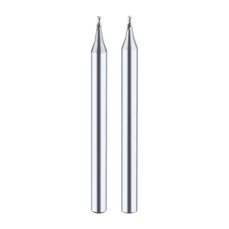 1 peça hrc50 2f alumínio micropath fresa bola cortador de carboneto fresas centro de usinagem cnc 0.1-0.9mm