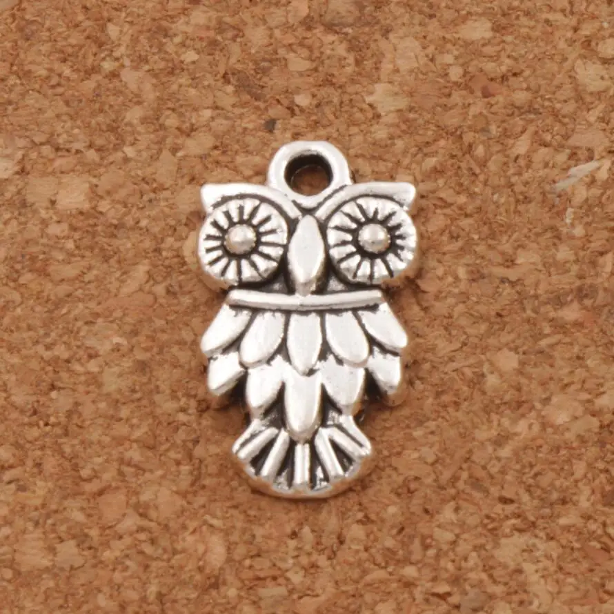 

Owl Bird Spacer Charm Beads 200PCS zinc alloy Pendants Alloy Handmade Jewelry DIY L991 11x19.5mm