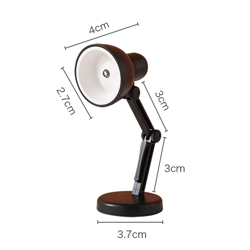 LED Mini Desk Lamp Foldable Magnetic Night Light Bedroom Study Reading Book Lamps With Clip Eye Protection Bedside Lights