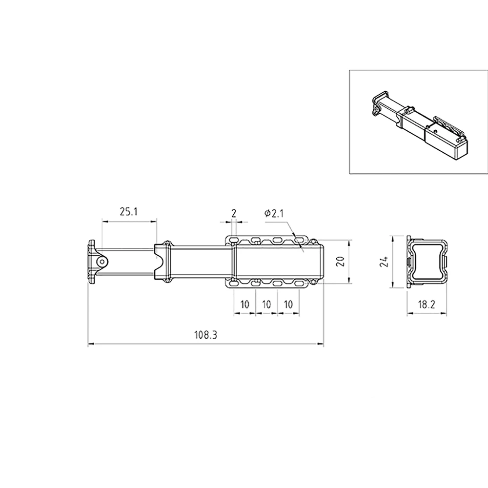 Metal Electric Lifting Legs for 1/14 RC Hydraulic Trailer Electric Support Legs for 1/14 RC Hydraulic Trailer Modification Parts