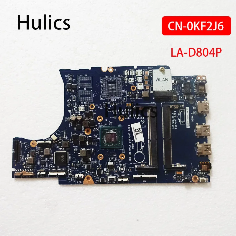 Hulics Verwendet LA-D804P CN-0KF2J6 0KF2J6 KF2J6 FÜR DELL INSPIRON 5565 Laptop Motherboard BAL23 REV:1.0(A00) a9-9400 Wichtigsten Bord