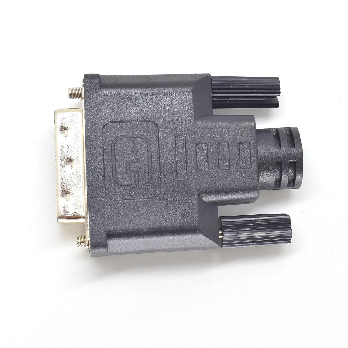 1pc dvi 24 + 1 macho DVI-D 24 + 1 pino macho solda tipo adaptador conector preto