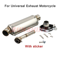 Exhaust Motorcycle Universal Muffler Pitbike Motorcross Escape Moto Modified Pipe DB Killer For PCX125 Z800 MT03 R11 R7 GSR 750