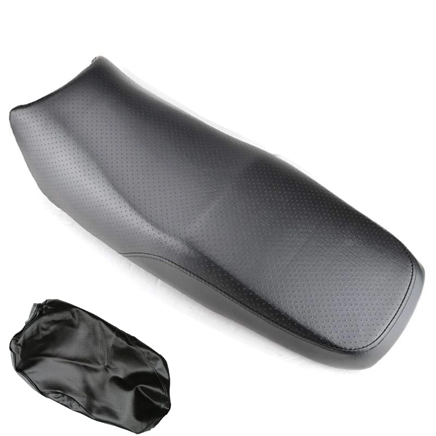 Black Waterproof PU Leather Motorcycle Seat Cover With Breathable Hole Motorbike Cushion Pad For Yamaha YBR 125 YBR125