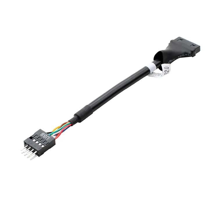 NEW Flexible Material USB3.0 20Pin Male To USB2.0 9Pin Motherboard Female Cable Use For CD-ROM Floppy Drive Panel