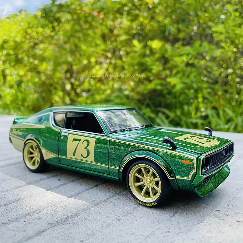 Maisto 1:24 1973 kpgc110 Nissan Skyline 2000 GT-R alloy car model handicraft decoration collection toy tool gift die-casting