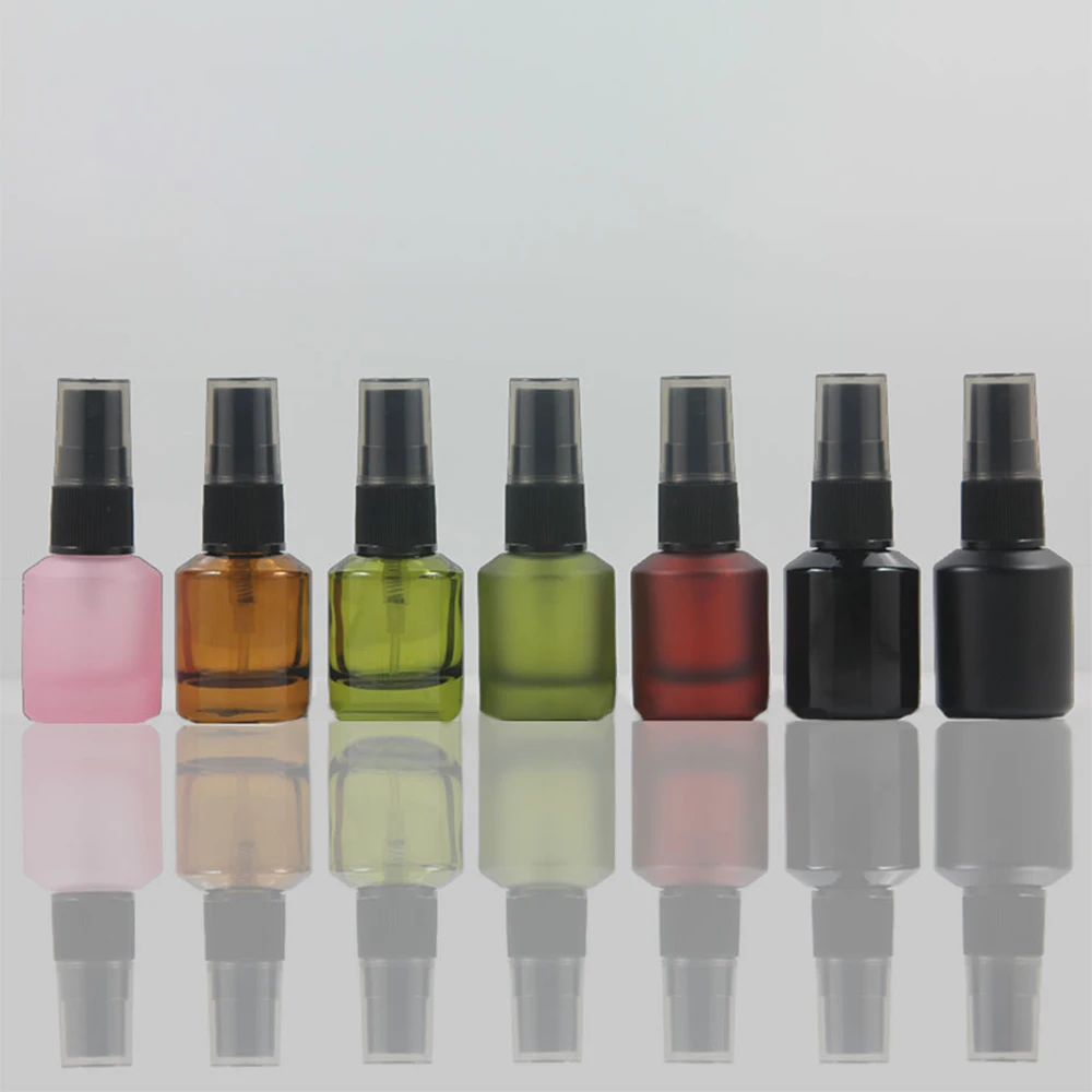

15ml travel tool pump pressure spray bottle mini sample refillable glass vials for sale