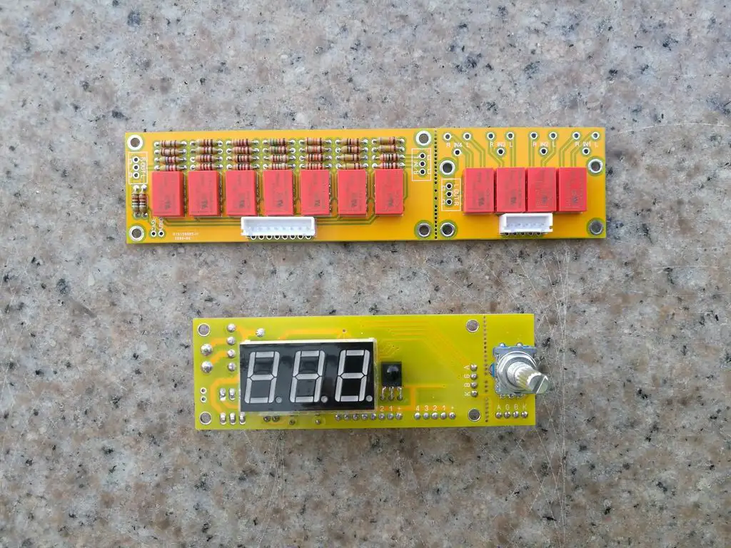 

HIFI remote control volume board Relay version 128 levels Exponential constant input impedance JV8