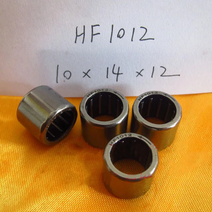 100pcs HF1012 10x14x12mm one way clutch needle roller bearings 10*14*12 mm Single Way roller bearing