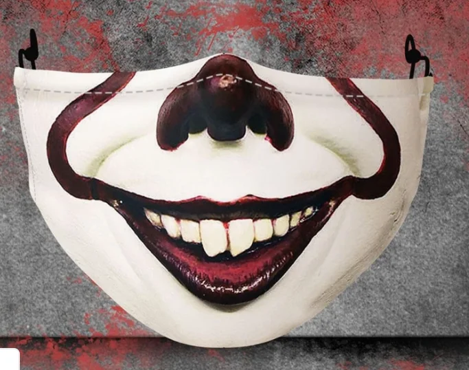 Horror Joker palhaço 3D impresso máscaras do partido de Halloween máscaras Unisex Adulto tamanho da criança Papel divertido jogando máscaras cosplay engraçado