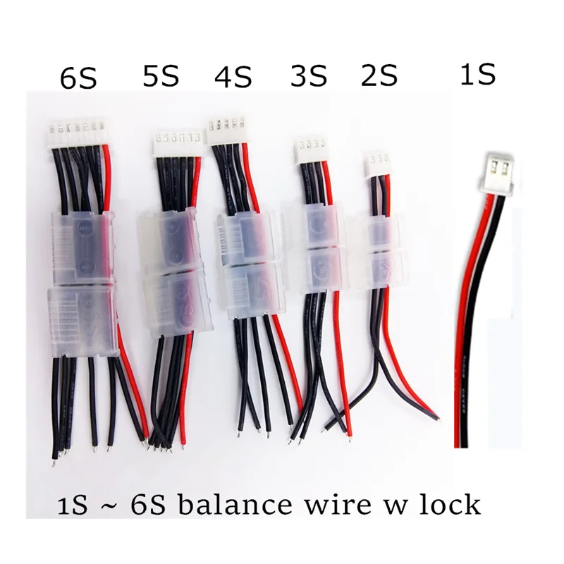 Lipo Battery Balance Cable Wire Lock  Balancer 2S 3S 4S 5S 6S Accessories For Imax B6 Mixed Connector Balancing Charger Charging