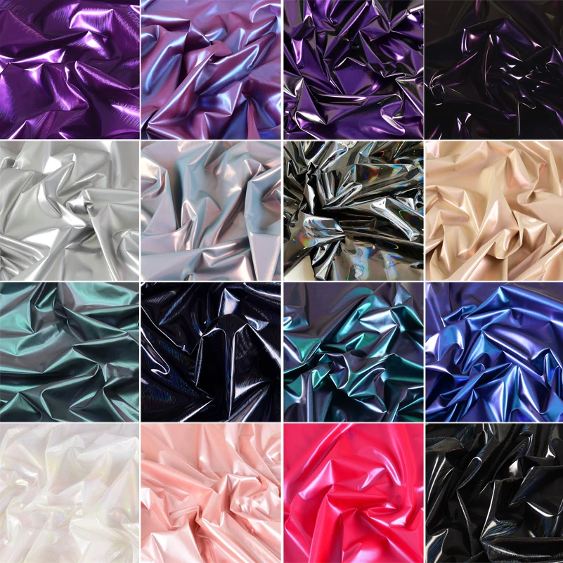 Płaszcz puchowy Pu Leather Chameleon Wodoodporny błyszczący gradient symfoniczny do skórzanej kurtki o pół metra