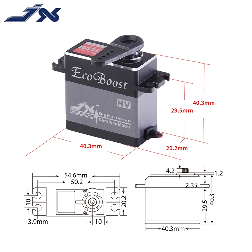 Jx Servo CLS6322HV 6.6V-7.4V 21Kg Metal Gear Grote Koppel Coreless Aluin Shell Digitale Servo Voor rc Helicopter Vliegtuig Robot